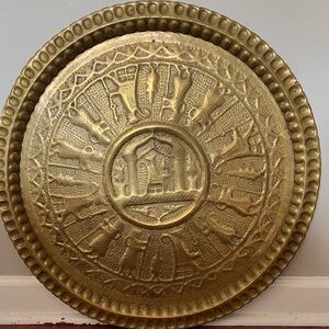 Antique hHammered Brass Tray